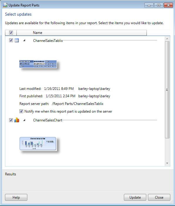Report Parts is a new SQL Server 2008 R2 feature that can make it easier for business users to create their own reports. 