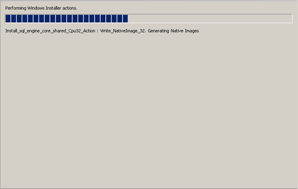 Installation component during SQL Server 2008 installation
