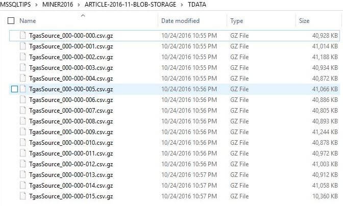 TGAS Data Files