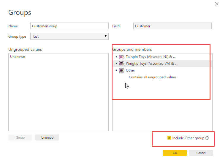 Include other Groups in Power BI