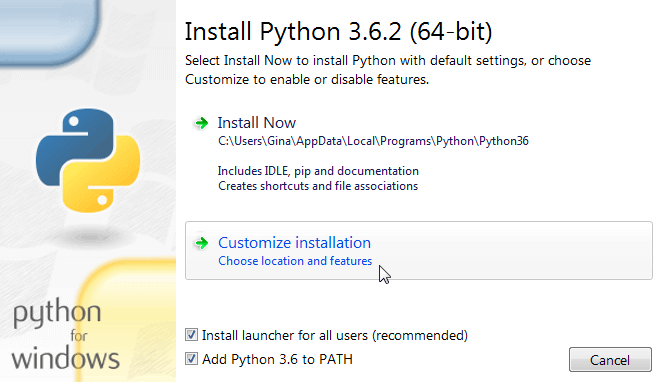 python 3.6.2 install
