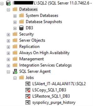 databases on server