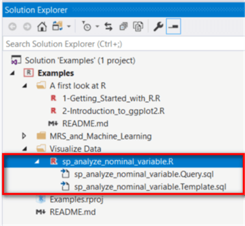 A screenshot of the solution explore tab in visual studio. All project files show up in the tab.