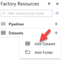 Steps to add a dataset