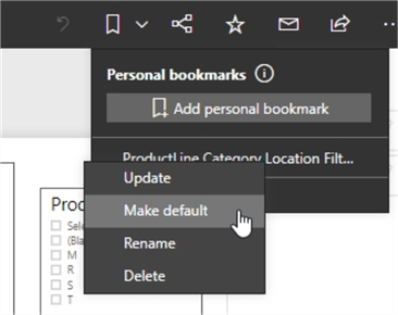 Personal bookmarks changes