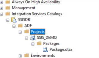 ssisdb projects
