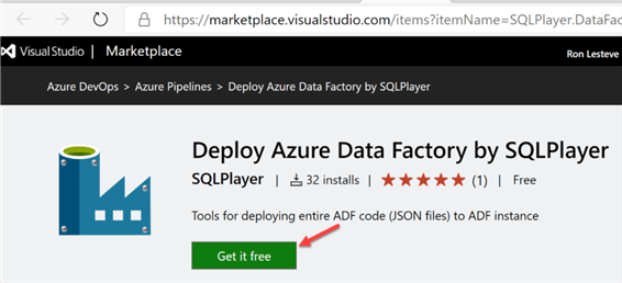 Step to get the ADF Deploy task for free.