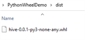 WheelFile2 Step to verify the wheel file in local dir