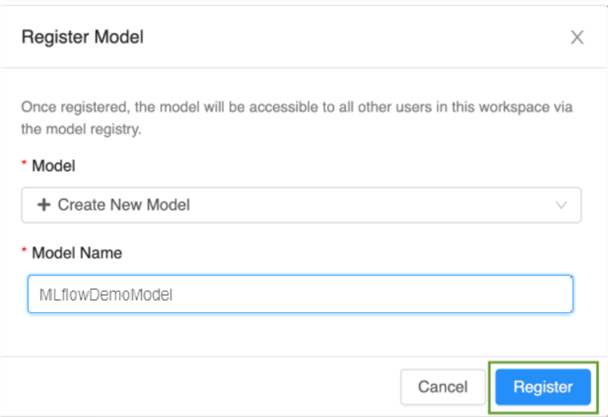 RegisterModel Steps to register Model