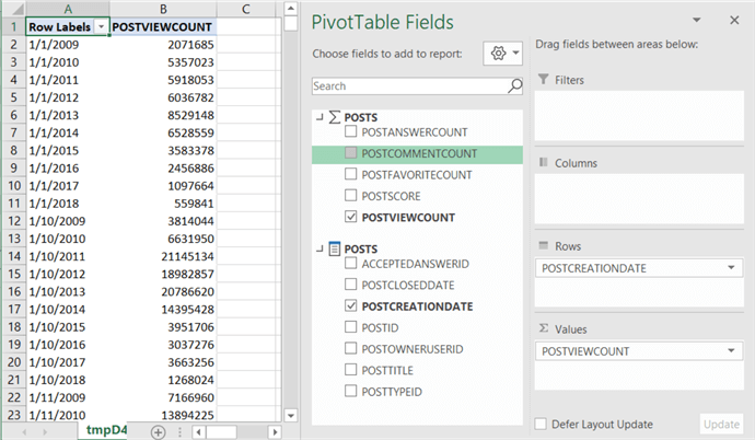 pivottable in excel example