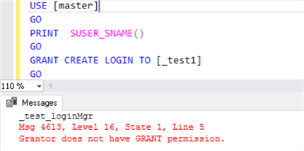 Grant Create Login results for ##MS_LoginManager##