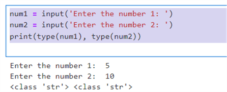 input() function with numbers
