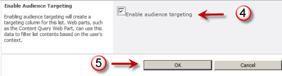 enable audience