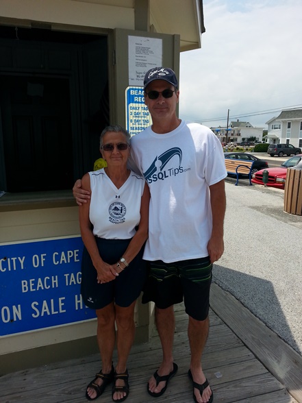 The Mendo Family enjoying their day at Cape May, N