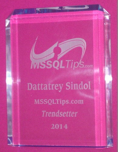 Author Dattatrey Sindol's 2014 Trendsetter Award