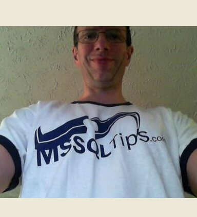 David Walker just received his MSSQLTips.com t-shi