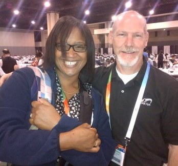 Greg Robidoux with MSSQLTips.com fan Natasha.