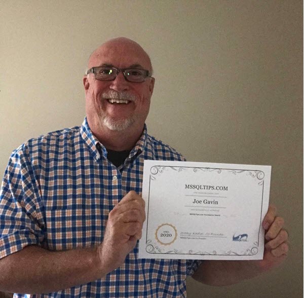 Congrats to Joe Gavin on his 2020 Trendsetter Cert