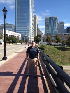 Our own Jeremy Kadlec enjoying downtown Charlotte 