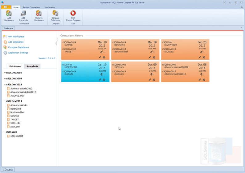 xSQL Schema Compare for SQL Server