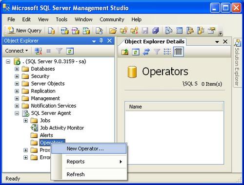 sql server management studio server name
