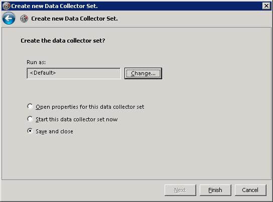 Data Collector Sets Vista
