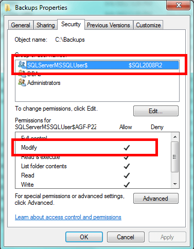 folder permissions reset to default by itself server 2012