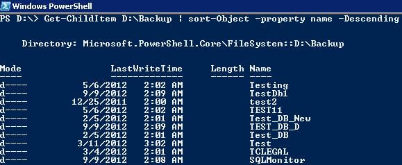 powershell file extension