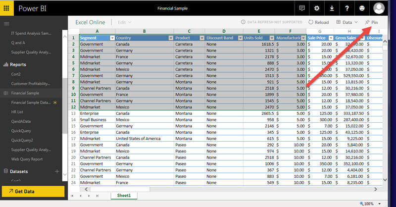 Power BI Excel Template