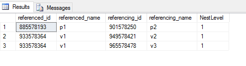 Query results - missing row