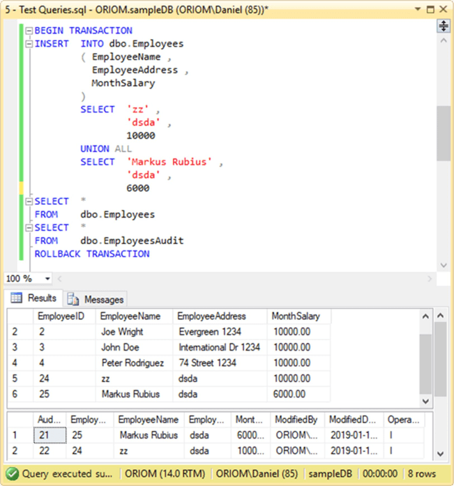 Esimerkki SQL Server Triggeristä (2024)