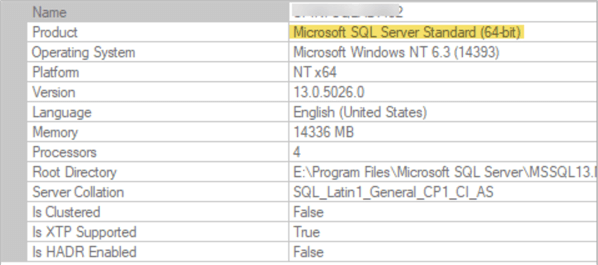 Edition Upgrade and Downgrade in SQL Server