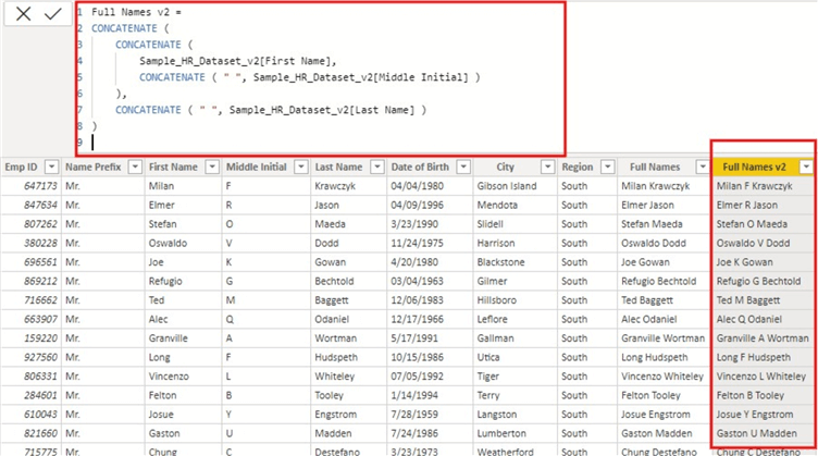 Concatenate Data In Power BI With The DAX CONCATENATE Function