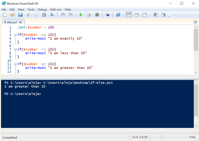 PowerShell If If Else And Switch Examples