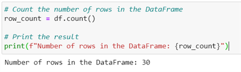 Show Number of rows in database