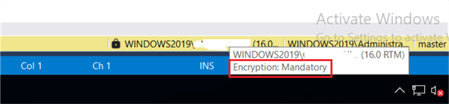 mandatory encryption connection