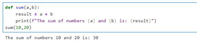 Functions with arguments