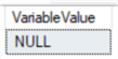 This NULL value is