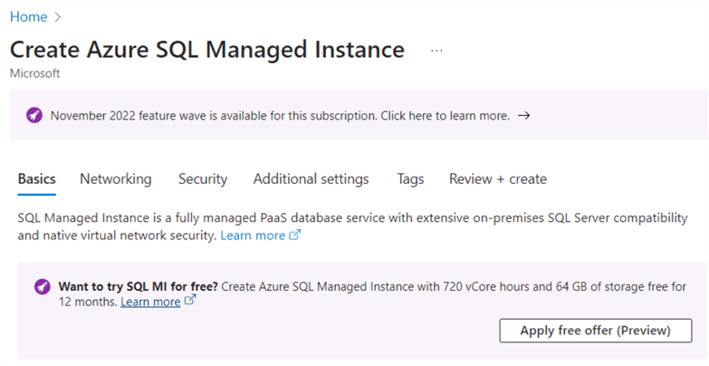 Want to try SQL MI for free