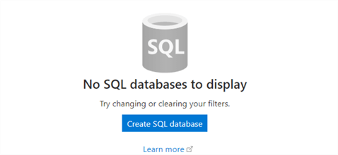 Create SQL databases