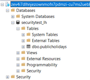 Alice can see the lakehouse through the sql endpoint in SSMS