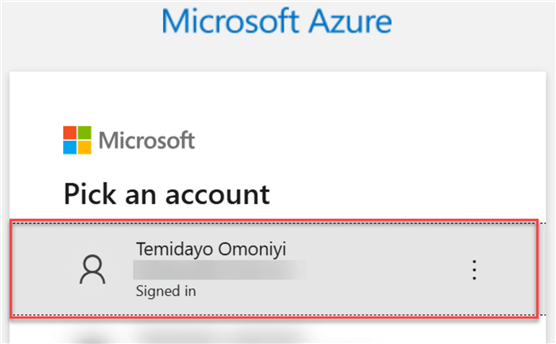 Azure Authentication.