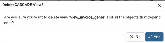 Delete CASCADE View