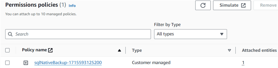 Permissions policies