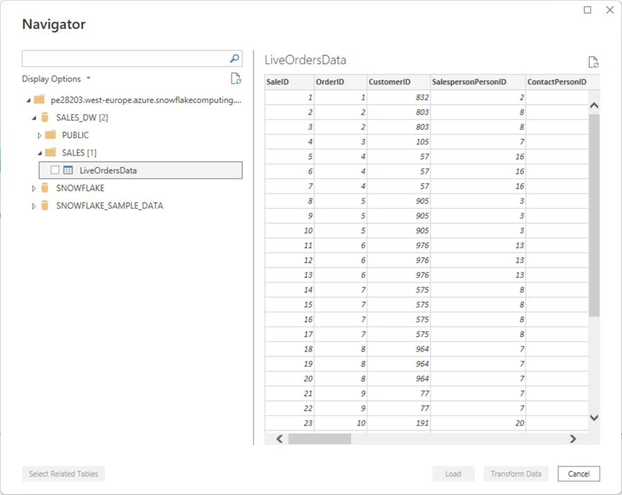 power bi data navigator