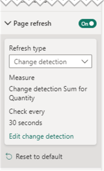 power bi page refresh configuration
