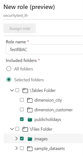 assign read permissions to the folder structure