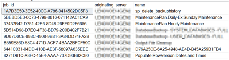 query output