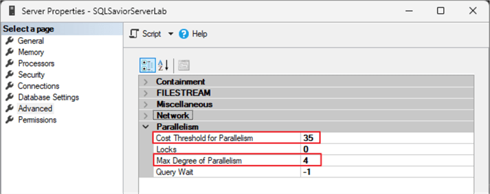 SSMS Configurations