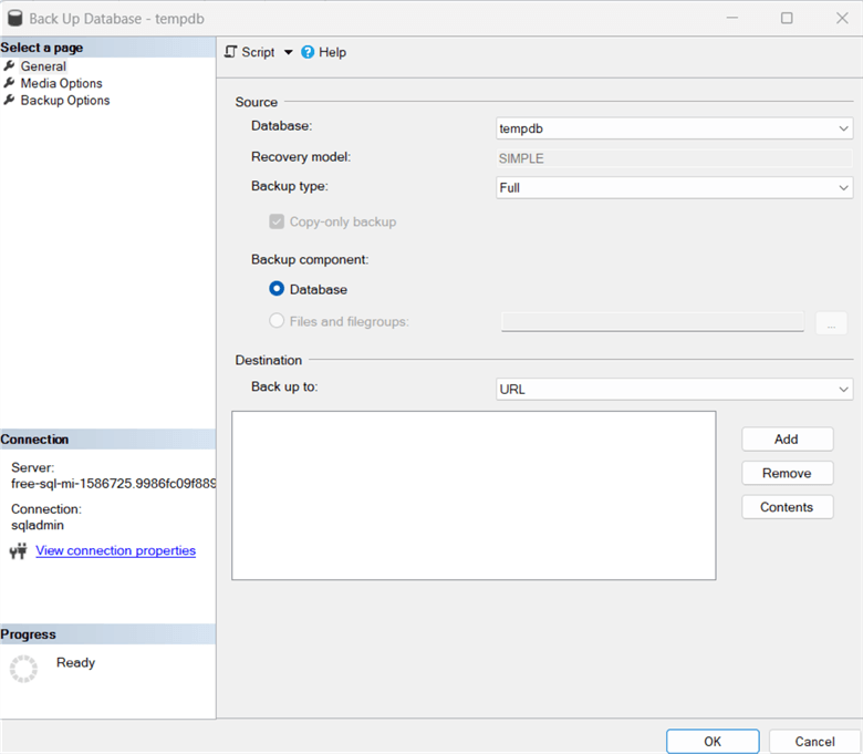 SSMS | Backup